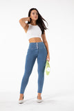 shascullfites melody  butt lifting jeans high waist push up jeggings light blue gym jeans bum lifted denim leggings