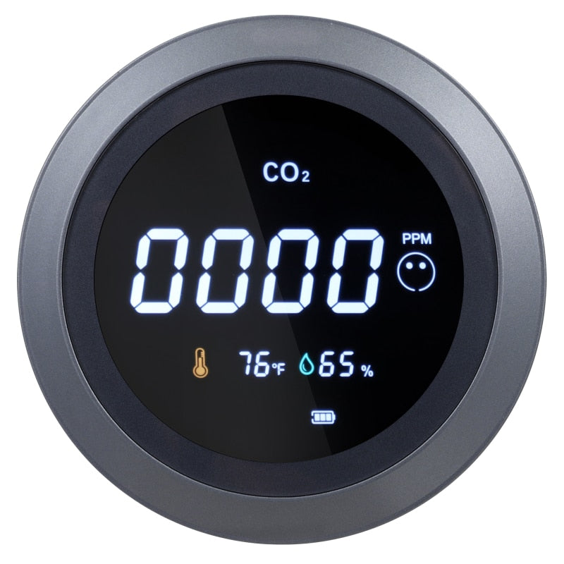 GYMKEND 3 In 1 CO2 Air Quality Detector