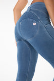 shascullfites melody  butt lifting jeans high waist push up jeggings light blue gym jeans bum lifted denim leggings